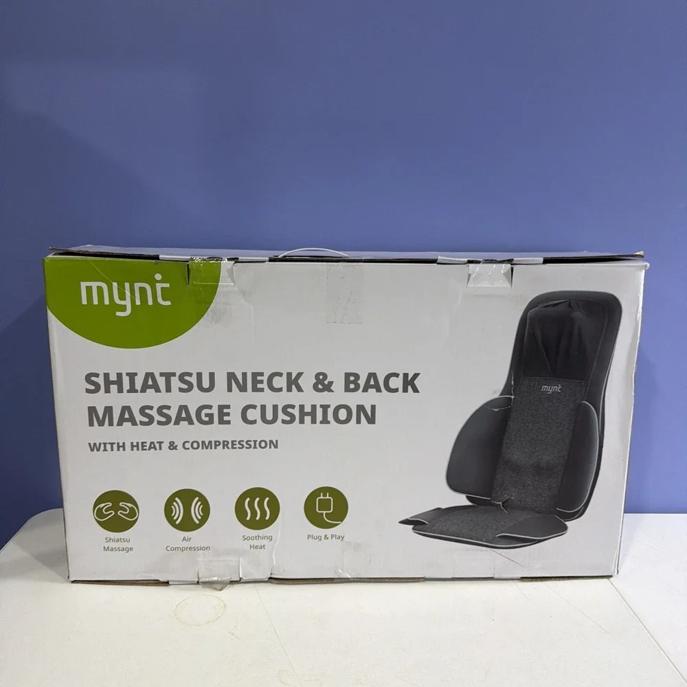 Mynt FSA Eligible HSA Approved Shiatsu Neck and Back Massager‎ for Chair with 10